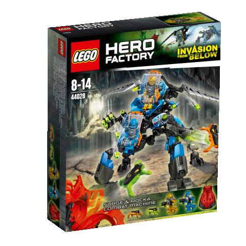 LEGO Hero Factory 44028 Bojový stroj SURGE a ROCKA