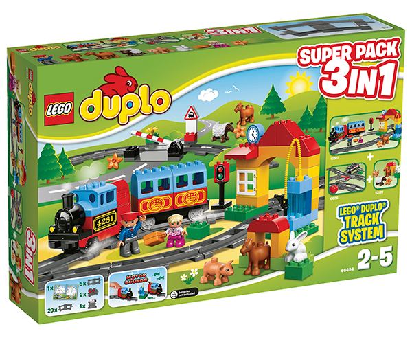 LEGO DUPLO 66494 Výhodné balení Vláčky 3 v 1