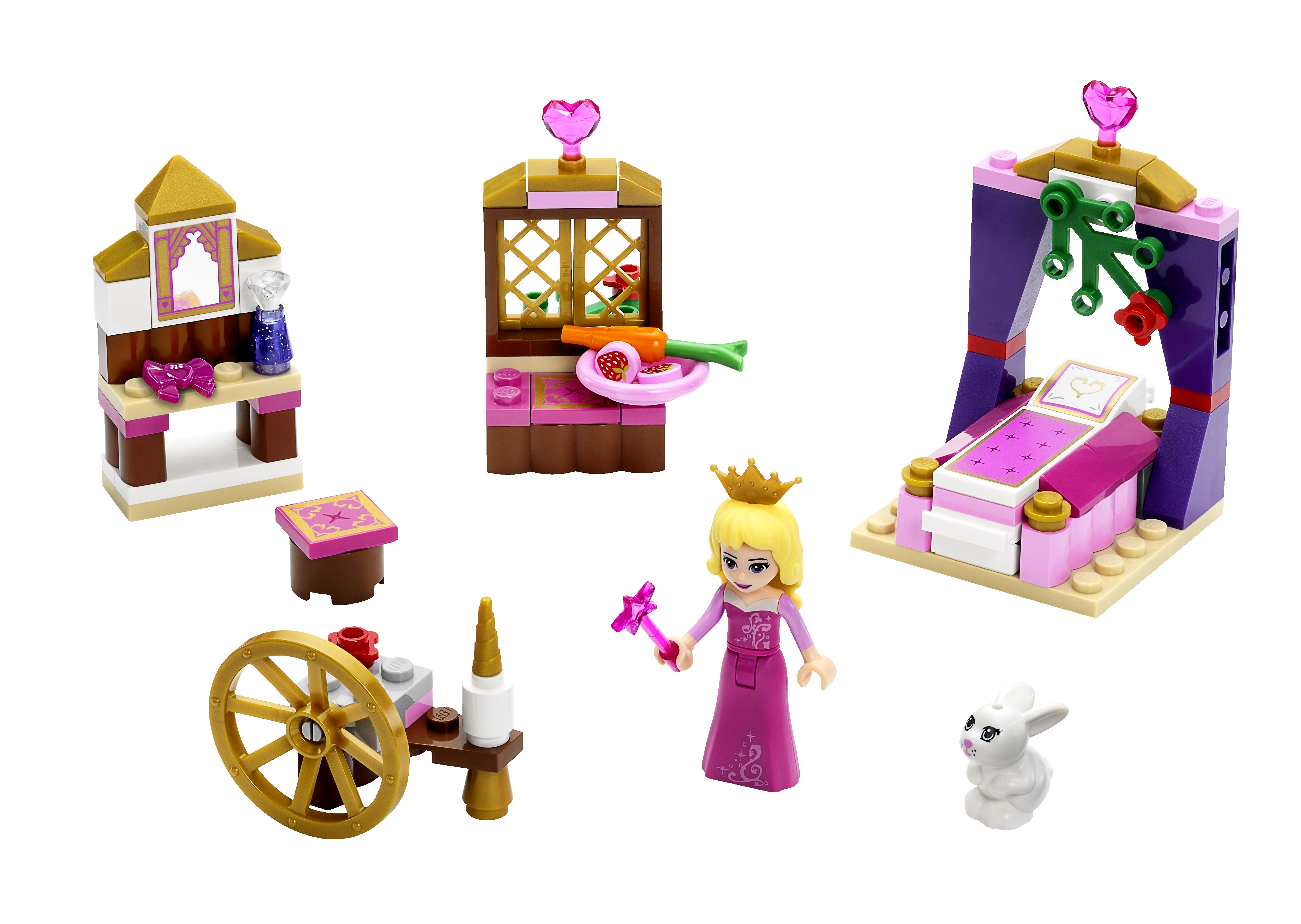 Lego Disney Princezny 41060 Královská komnata Šípkové Růženky-pomačkaná krabička