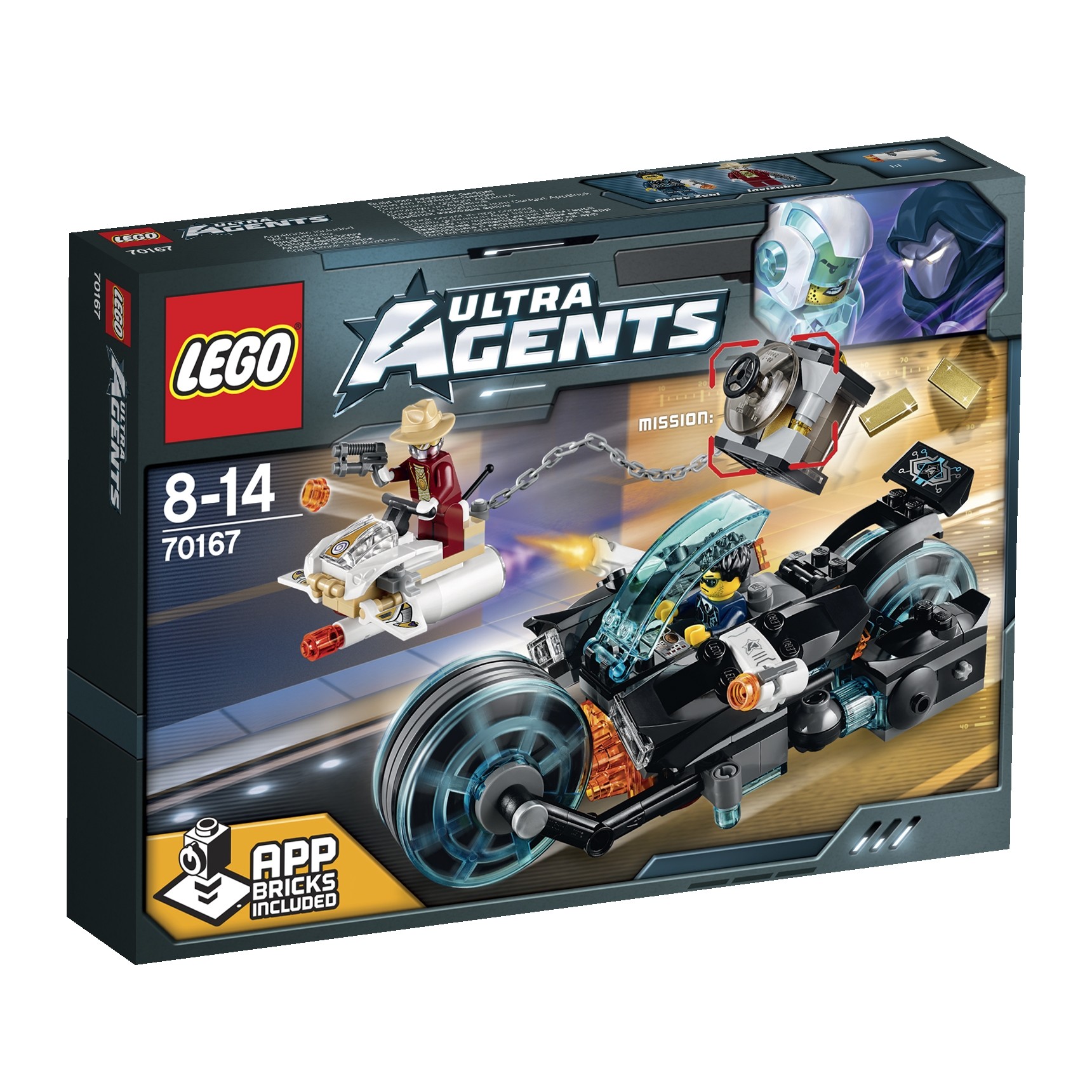 LEGO 70167 ULTRA AGENTS Invizable utíká se zlatem