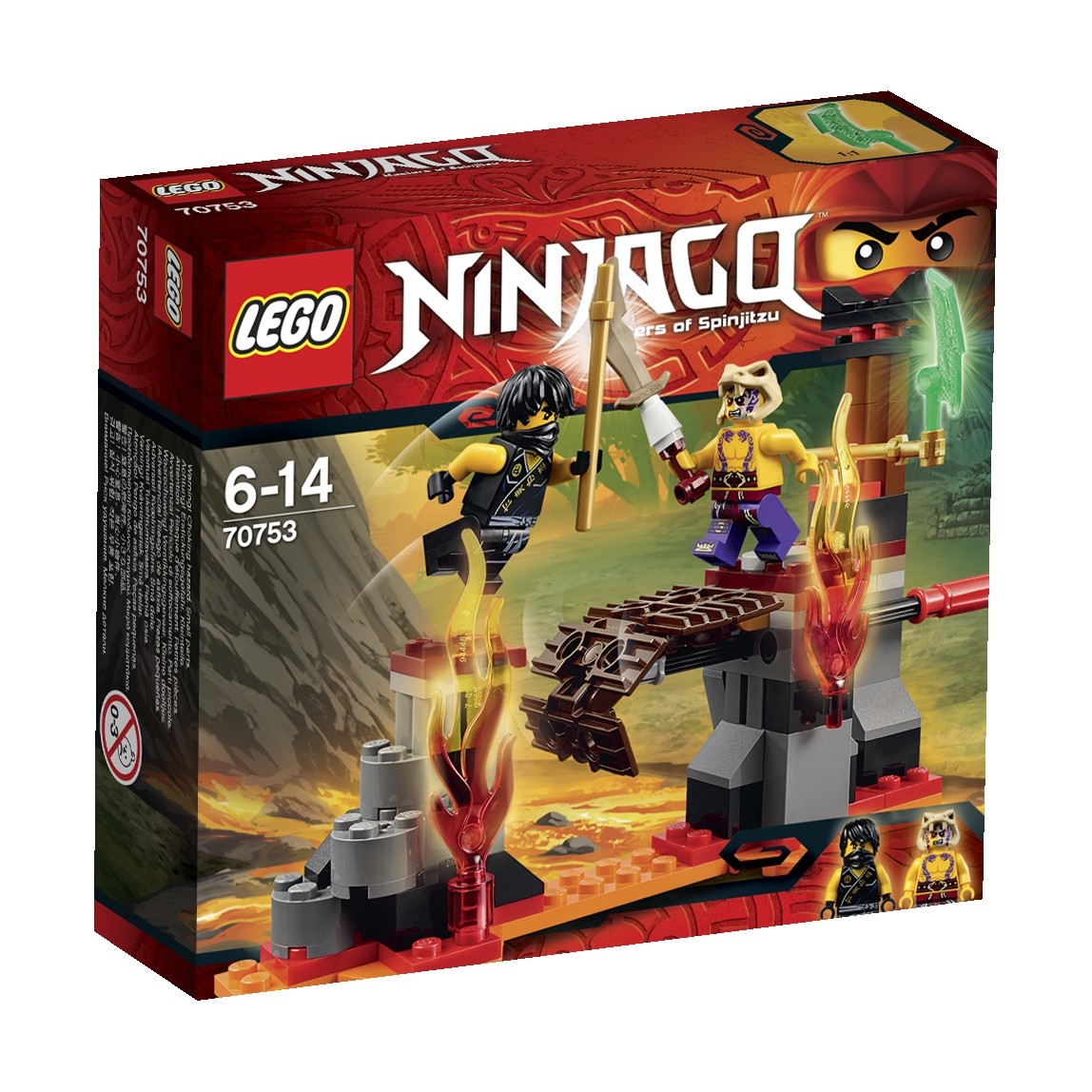 LEGO 70753 NINJAGO Lávové vodopády
