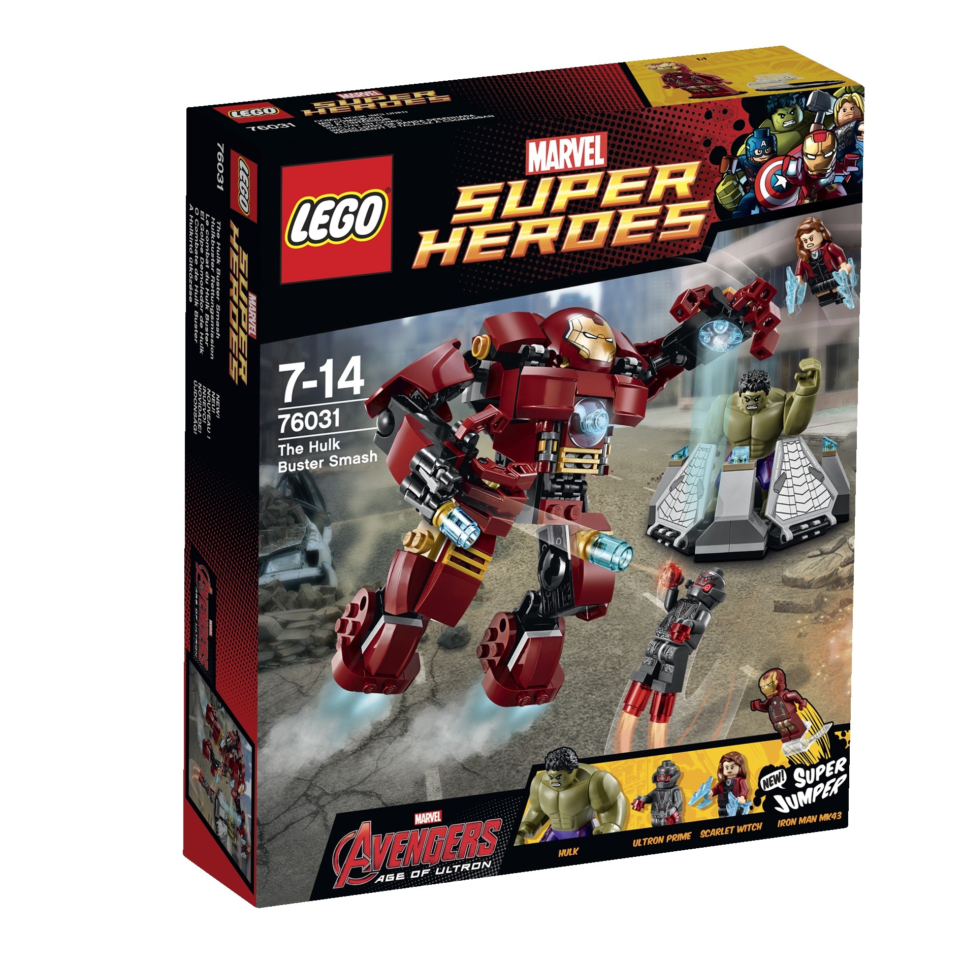 LEGO 76031 SUPER HEROES Avengers Hulk: panceřový úder