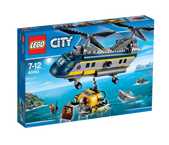 LEGO CITY 60093 Vrtulník pro hlubinný mořský výzkum