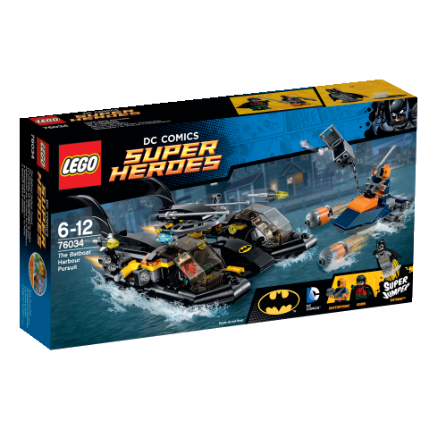 LEGO Super Heroes 76034 Honička v přístavu s Batmanovým vznášedlem