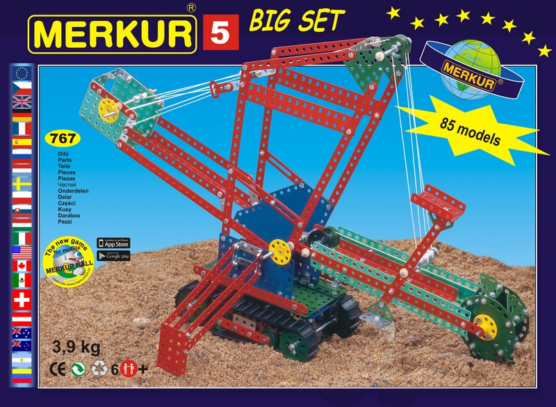 Merkur 5 Big Set - 84 modelů, 733 dílů
