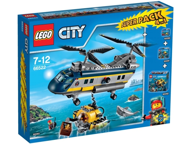 Lego 66522 City Super Pack 4 in 1 (60090, 60091, 60092, 60093)
