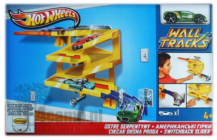 Jízda po zdi - Ostré zatáčky - Hot Wheels X9318