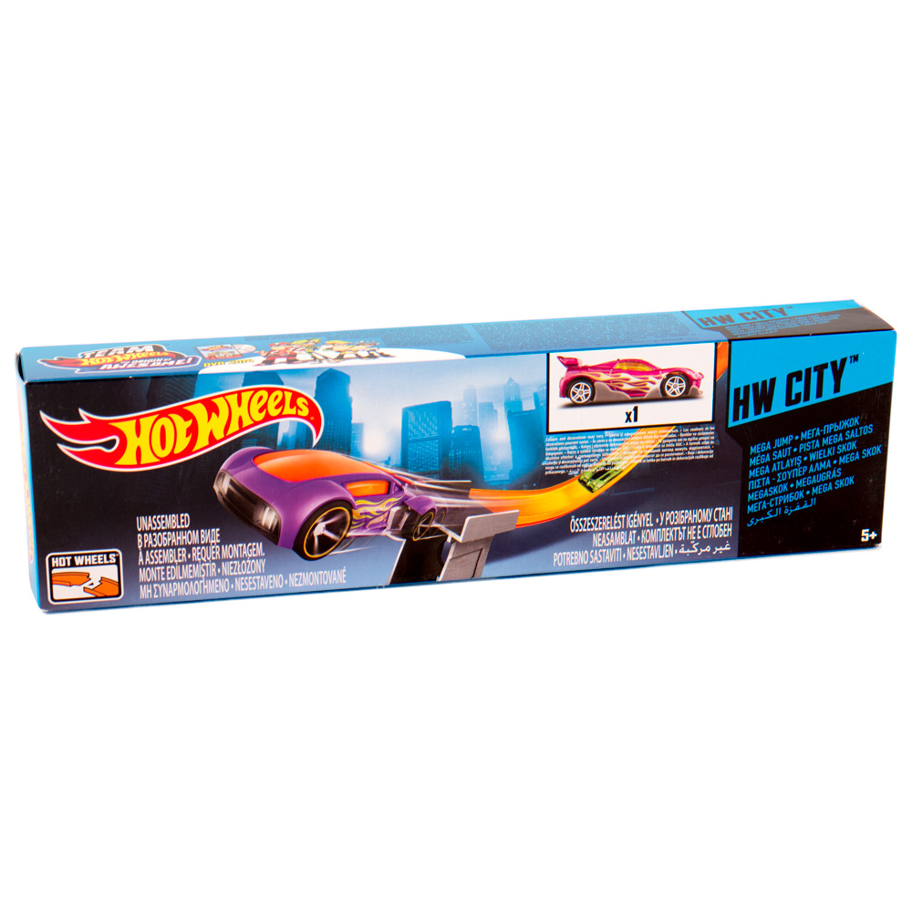 Hot Wheels Hrací sada Ohromný skok MEGA JUMP Mattel W5367/W5368