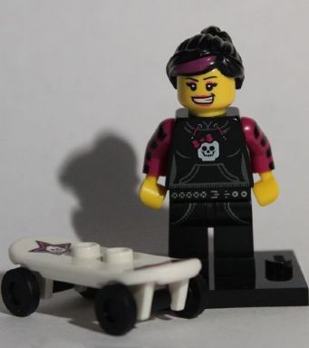LEGO 8827 Minifigurky, série 6 - 12. Dívka na skejtu