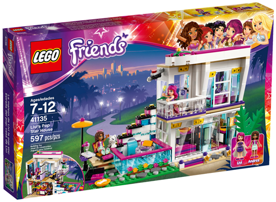LEGO 41135 FRIENDS Livi a její dům popové hvězdy
