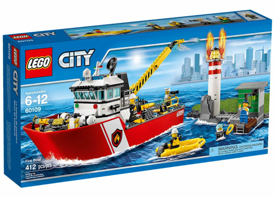 LEGO 60109 CITY Hasičský člun