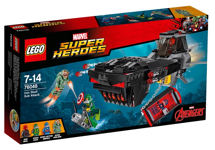 LEGO 76048 SUPER HEROES Útok s ponorkou Iron Skulla