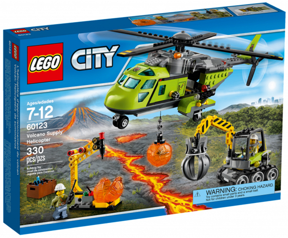 LEGO CITY 60123 Sopečná zásobovací helikoptéra