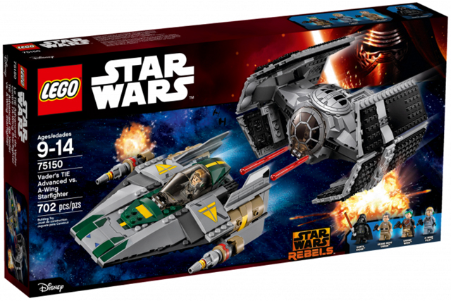 LEGO Star Wars 75150 Vader’s TIE Advanced vs. A-Wing Starfighter