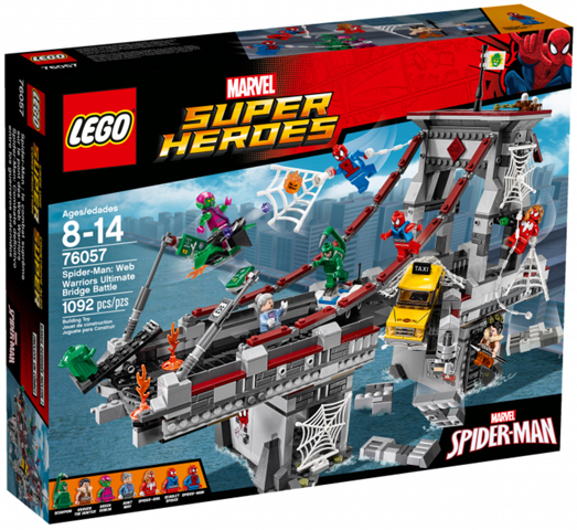 LEGO Super Heroes 76057 Spiderman: Úžasný souboj pavoučích válečníků na mostě