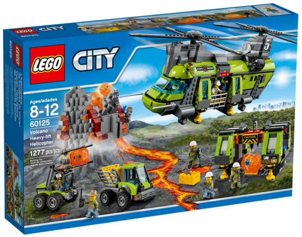 Lego 60125 City - Sopečná nákladní helikoptéra