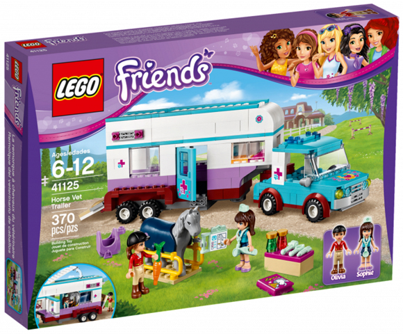 LEGO 41125 FRIENDS Veterinářský přívěs s koněm