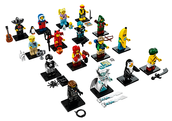 LEGO Minifigurky 71013 sada všech 16-ti figurek - 16. série