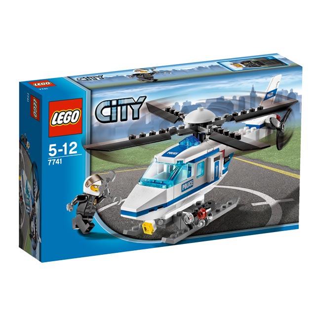 Lego City 7741 Policejní vrtulník-rozbalený set, dílky nové