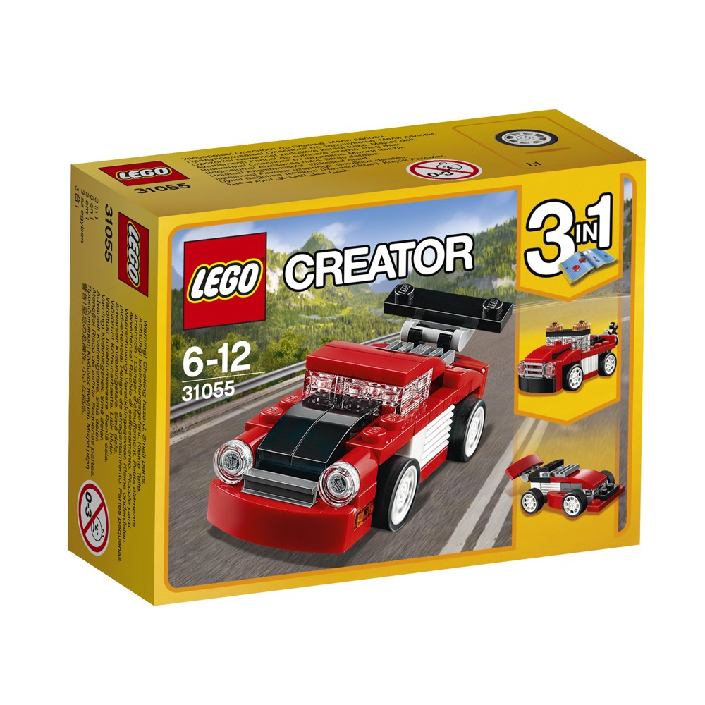 LEGO® 31055, Červené závodní auto