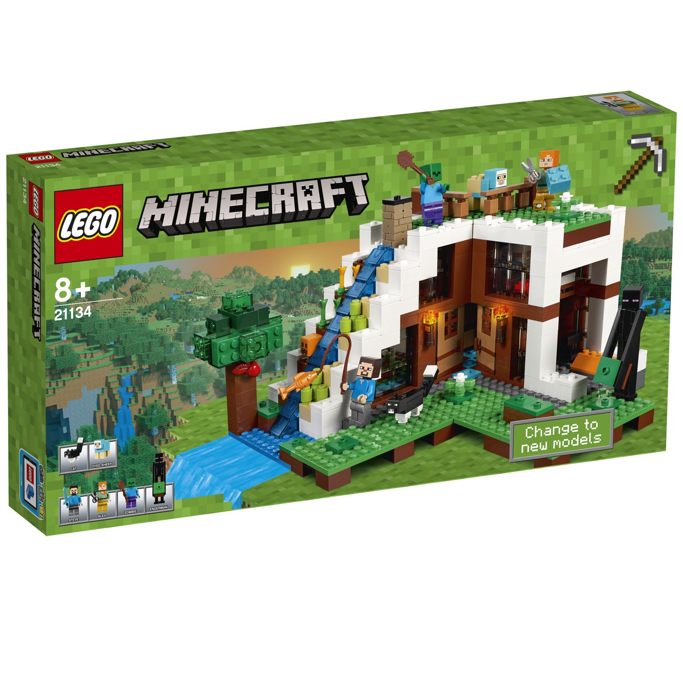 LEGO® Minecraft™ 21134 Základna ve vodopádu
