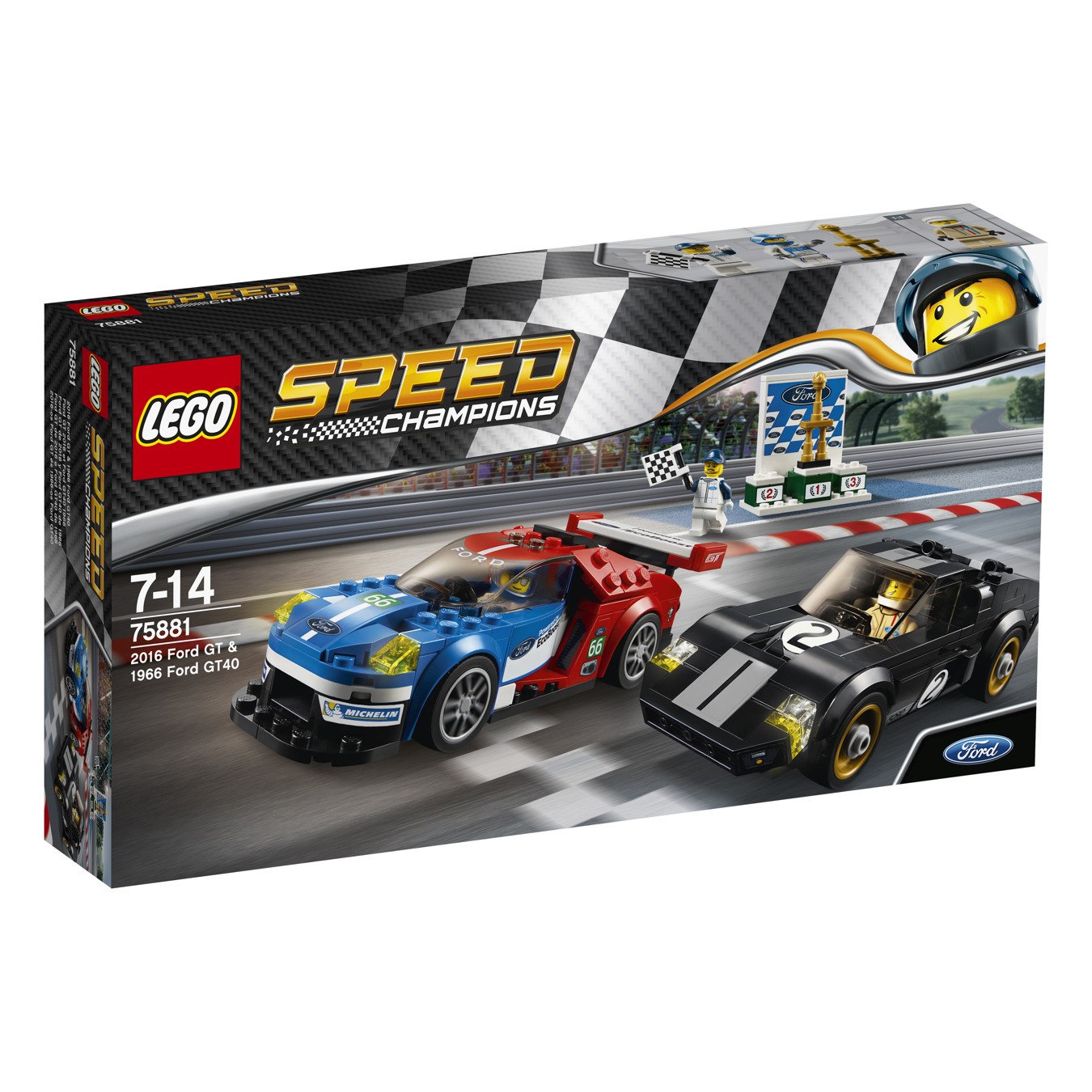 LEGO® Speed Champions 75881 2016 Ford GT & 1966 Ford GT40