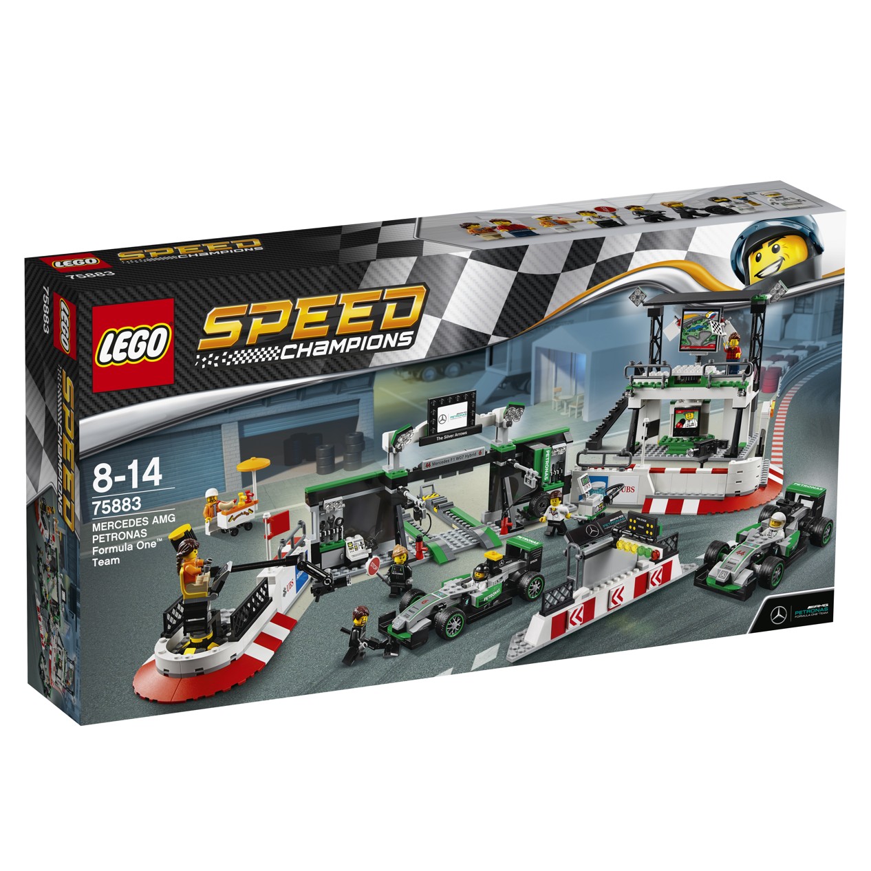 LEGO® Speed Champions 75883 MERCEDES AMG PETRONAS Formula One™ Team