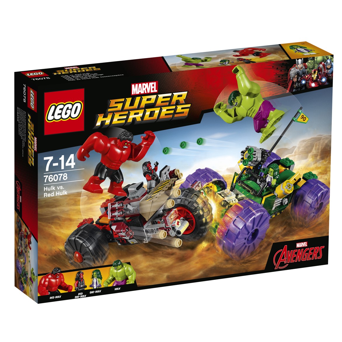 LEGO® Marvel Super Heroes 76078 Hulk vs. Cervený Hulk