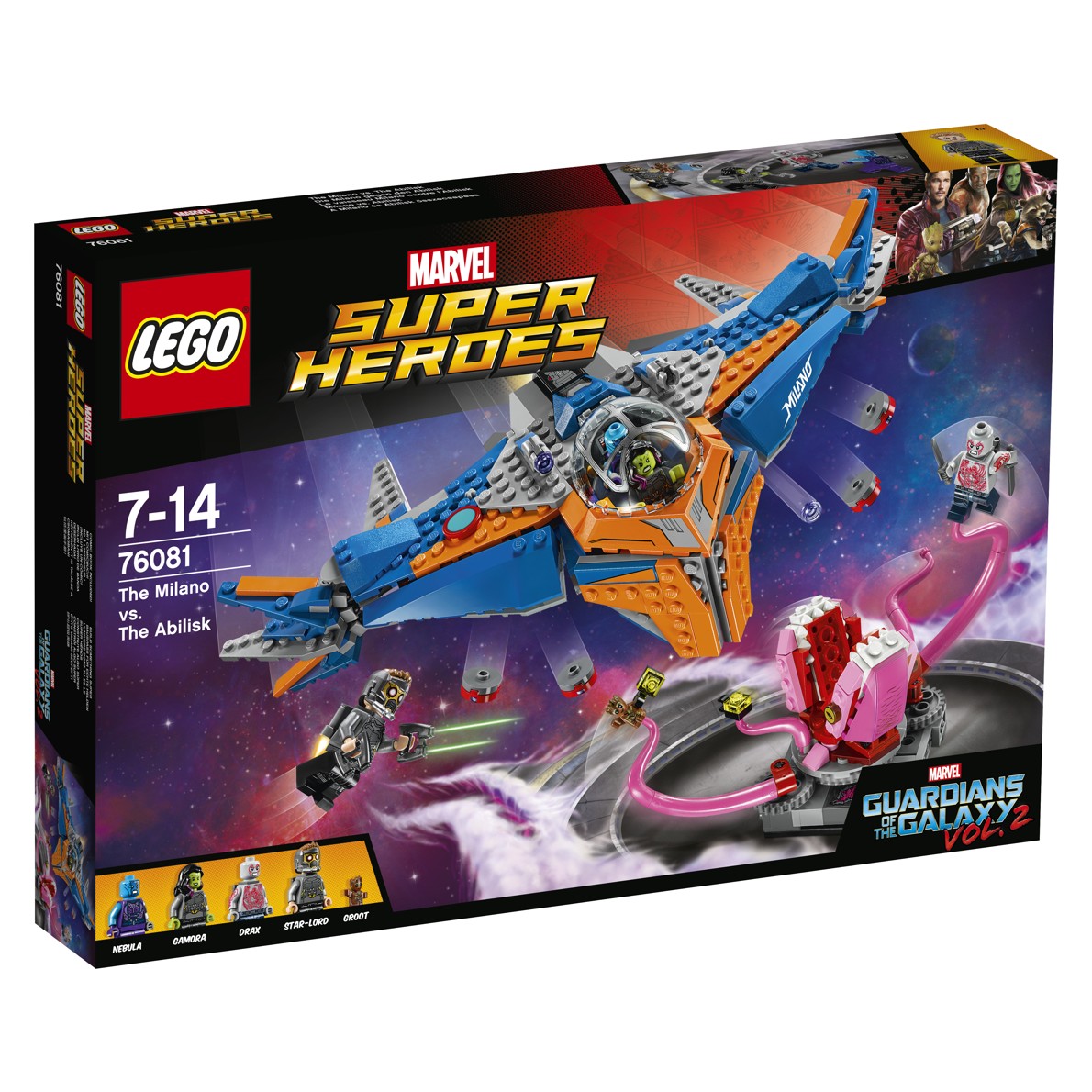 LEGO® Marvel Super Heroes 76081 Vesmírná lod Milano vs. Abilisk