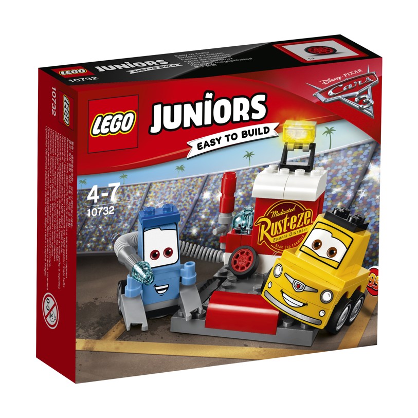 Lego Juniors 10732 Zastávka v boxech Guida a Luigiho
