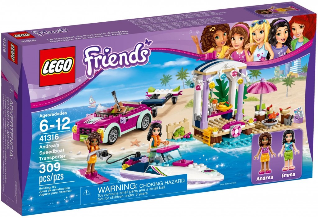 LEGO Friends 41316 Andrein vůz s přívěsem pro člun