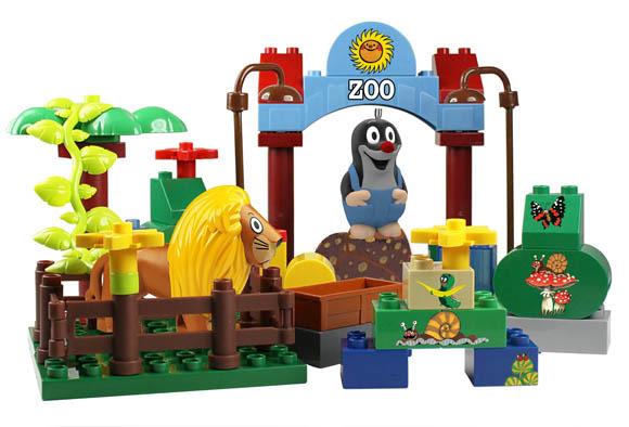 Krtek sada Studio (48 kostek+1x figurka Krtek+ 1x figurka ZOO) Originální stave