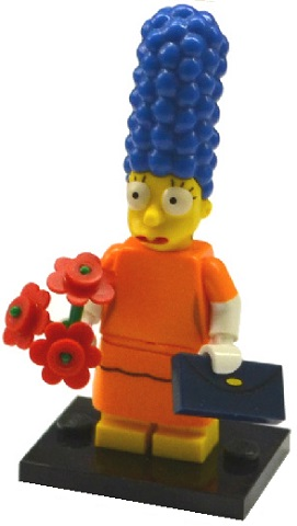 LEGO Minifigurka 71009 The Simpsons 2 - Marge Simpson with Orange Dress 2