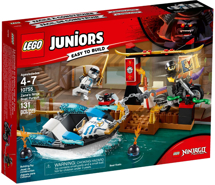 LEGO JUNIORS 10755 Pronásledování v Zaneově nindža člunu