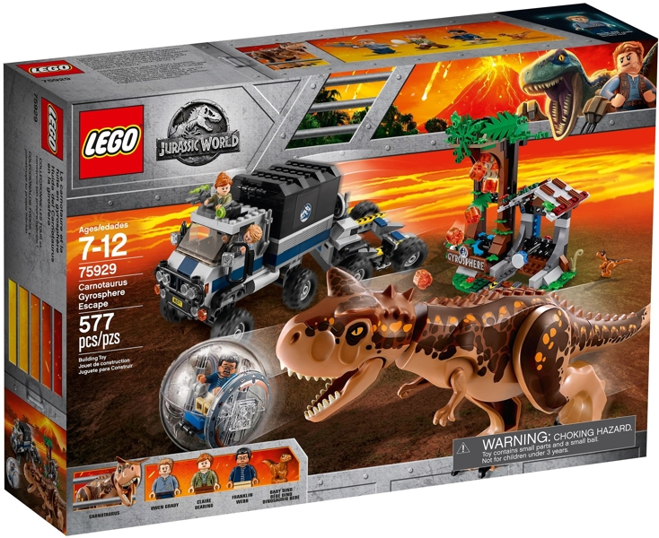 LEGO Jurassic World 75929 Útěk Carnotaura z Gyrosféry