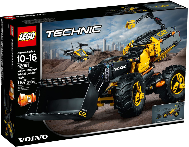 LEGO TECHNIC 42081 Volvo koncept kolového nakladače ZEUX