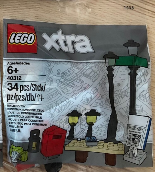 Lego xtra 40312 Doplňkové dílky Pouliční lampy