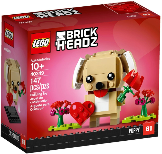 LEGO BrickHeadz 40349 Valentýnské štěňátko