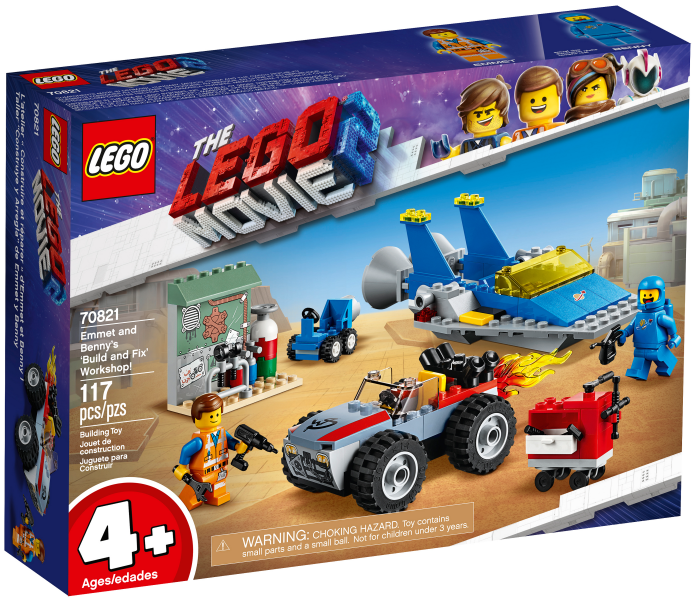 LEGO Movie 70821 Emmetova a Bennyho dílna „Postav a oprav to“!