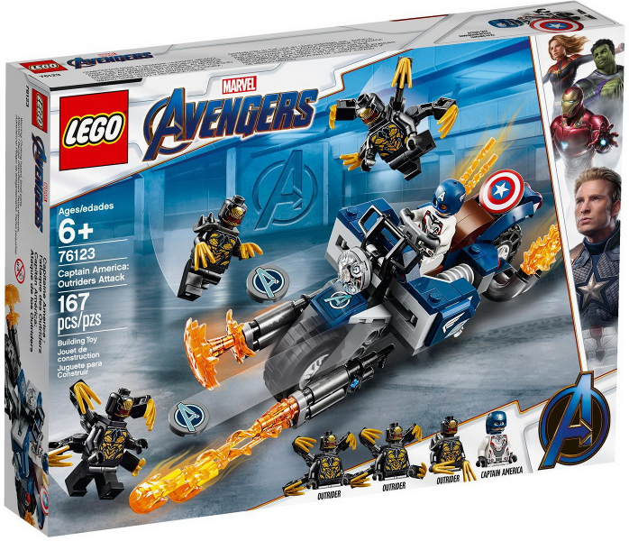 LEGO Super Heroes 76123 Captain America: útok Outridů