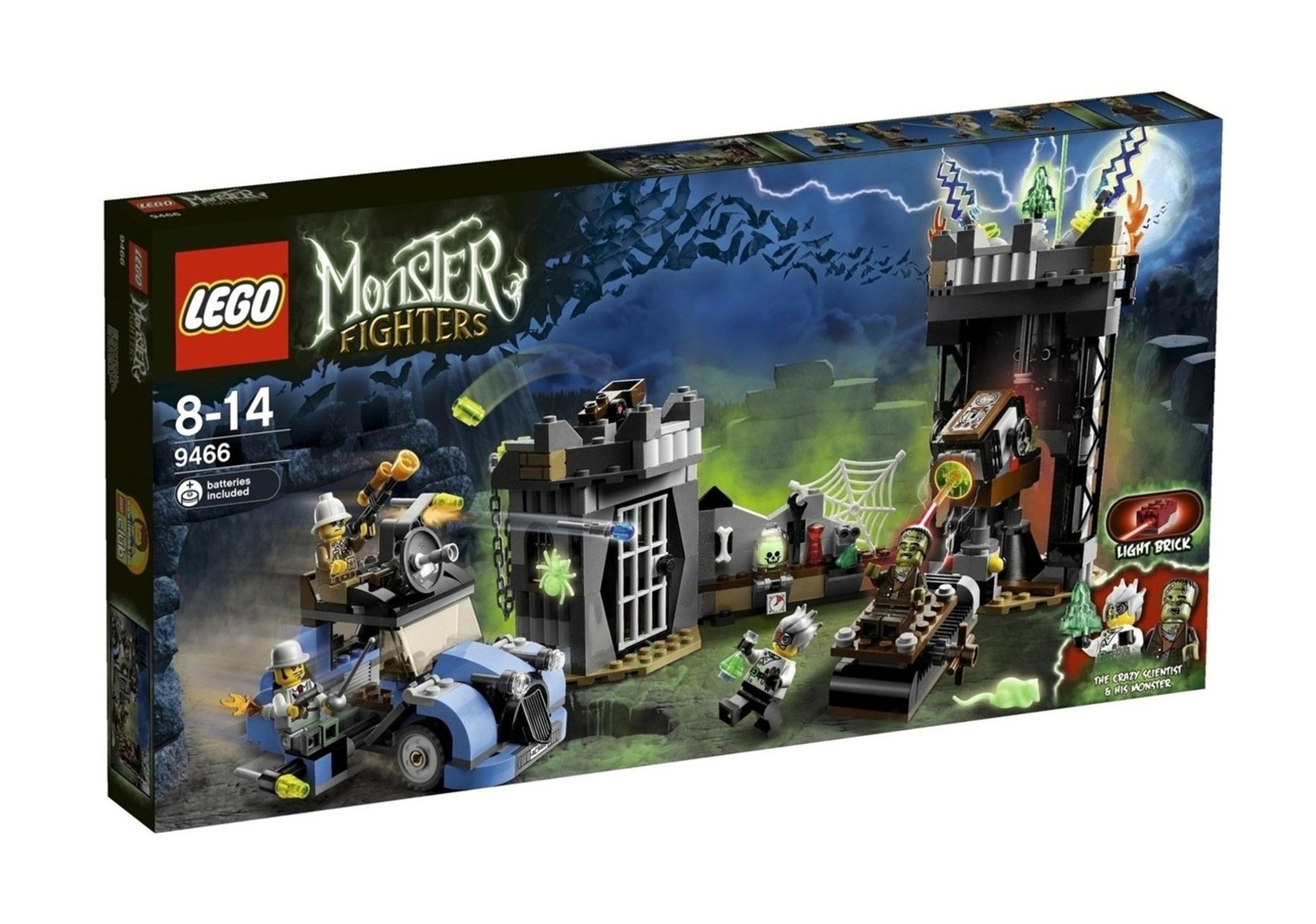 LEGO 9466 MONSTER FIGHTERS Šílený profesor a jeho nestvůra