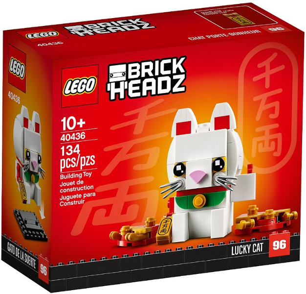 LEGO BrickHeadz 40436 Lucky Cat (Kočka pro štěstí)