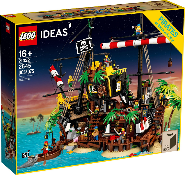 LEGO Ideas 21322 Zátoka pirátů z lodě Barakuda