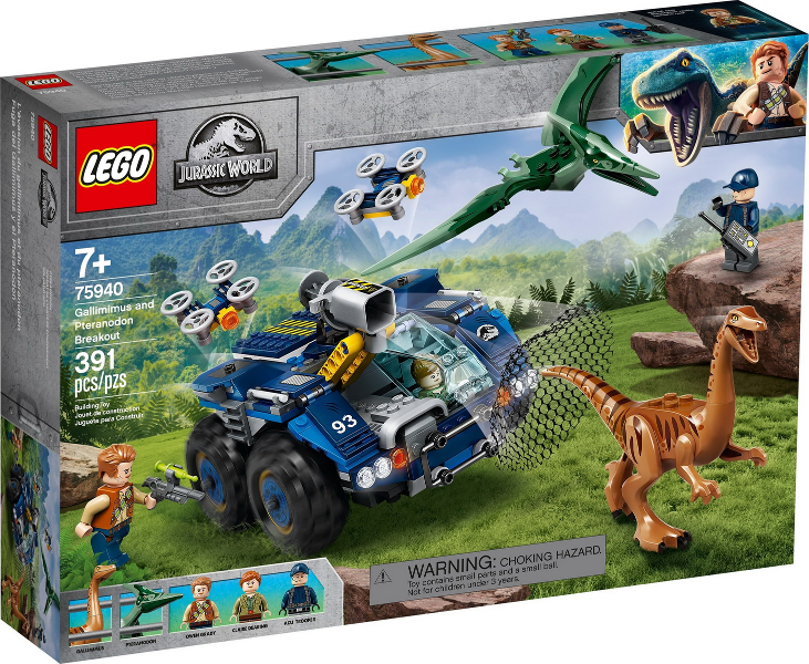 LEGO Jurassic World 75940 Útěk gallimima a pteranodona