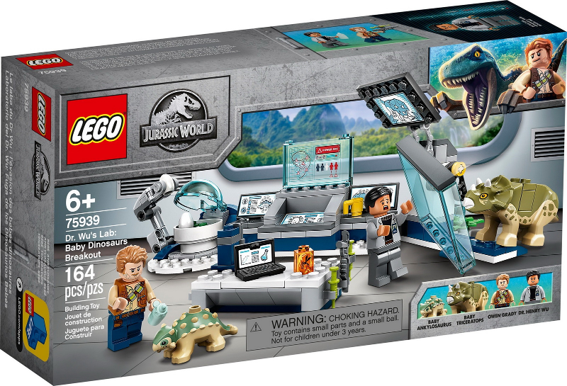 LEGO Jurassic World 75939 Laboratoř Dr. Wu: Útěk dinosauřích mláďat