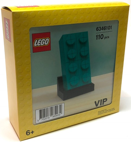 LEGO 5006291 Modrozelená kostka 2 x 4