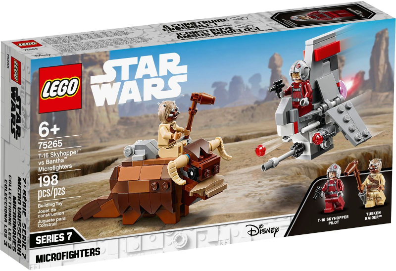 LEGO Star Wars 75265 Mikrostíhačka T-16 Skyhopper vs. Bantha