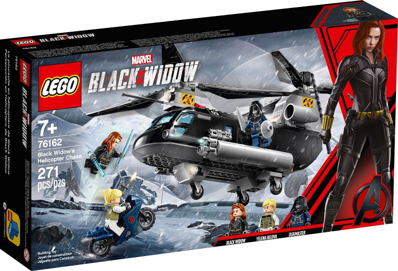 LEGO Super Heroes 76162 Black Widow a honička ve vrtulníku