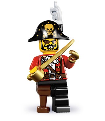 LEGO 8833 Minifigurky, série 8 - 15.kapitán pirátů