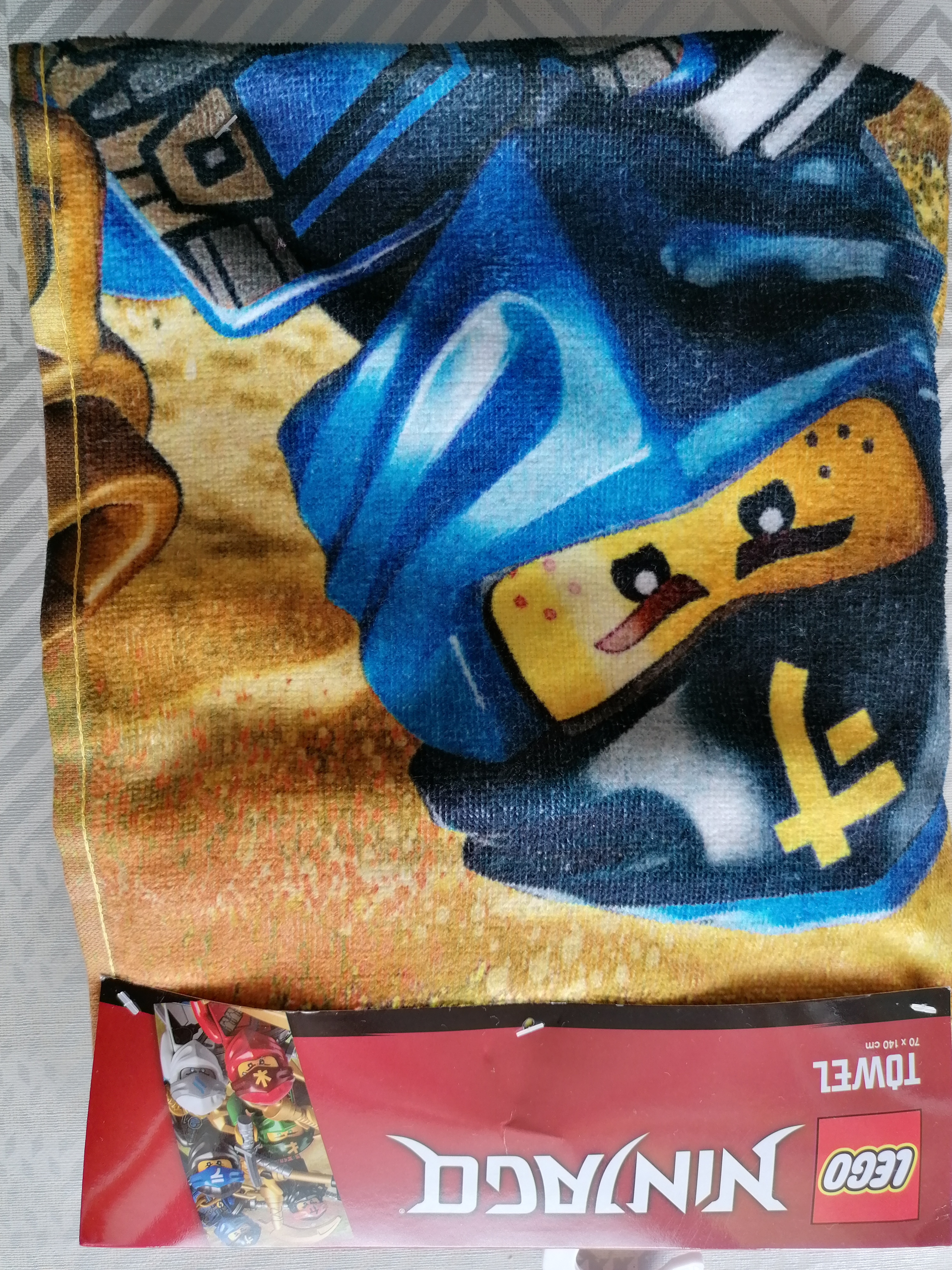 Dětská osuška Lego Ninjago, 70 x 140 cm